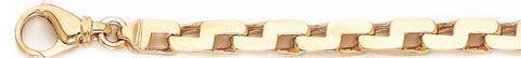 6.4mm Brick Link Bracelet custom made gold chain