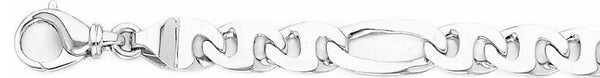 18k white gold chain, 14k white gold chain 9.2mm Figagucci Link Bracelet