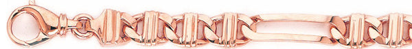 14k rose gold, 18k pink gold chain 8.7mm Vivid Link Bracelet