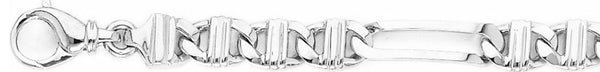 18k white gold chain, 14k white gold chain 8.7mm Vivid Link Bracelet