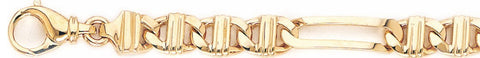 8.7mm Vivid Link Bracelet custom made gold chain