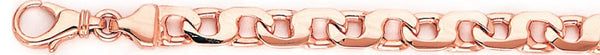 14k rose gold, 18k pink gold chain 6.7mm Metro Link Bracelet