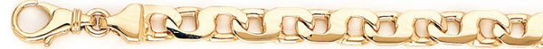 18k yellow gold chain, 14k yellow gold chain 6.7mm Metro Link Bracelet