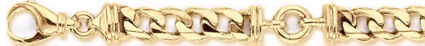 18k yellow gold chain, 14k yellow gold chain 9.2mm Eyelet Link Bracelet