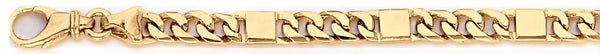 18k yellow gold chain, 14k yellow gold chain 5.6mm Roxy I Link Bracelet