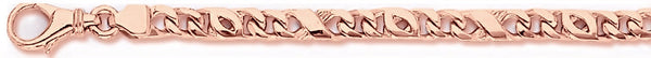 14k rose gold, 18k pink gold chain 5mm Charleston Link Bracelet