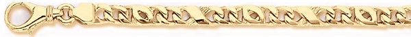 18k yellow gold chain, 14k yellow gold chain 5mm Charleston Link Bracelet