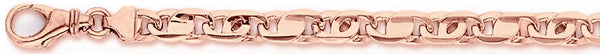 14k rose gold, 18k pink gold chain 5.9mm Coronado Link Bracelet