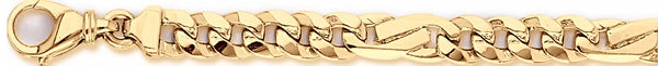 18k yellow gold chain, 14k yellow gold chain 7.9mm Laza Link Bracelet