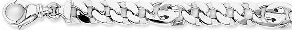 18k white gold chain, 14k white gold chain 9.6mm Dione Link Bracelet