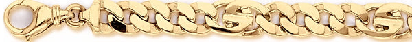 18k yellow gold chain, 14k yellow gold chain 9.6mm Dione Link Bracelet