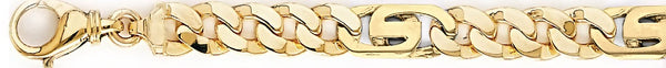 18k yellow gold chain, 14k yellow gold chain 8.7mm Dione Link Bracelet
