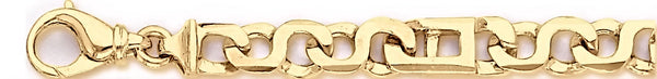 18k yellow gold chain, 14k yellow gold chain 8.4mm Zeus Link Bracelet