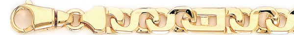 18k yellow gold chain, 14k yellow gold chain 8.9mm Zeus Link Bracelet