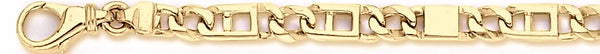 18k yellow gold chain, 14k yellow gold chain 5.8mm Apollo Link Bracelet