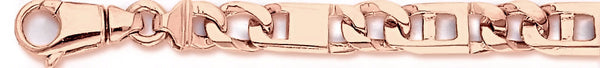 14k rose gold, 18k pink gold chain 7.8mm Apollo Link Bracelet