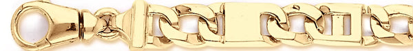 18k yellow gold chain, 14k yellow gold chain 9.6mm Apollo Link Bracelet