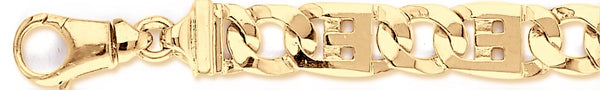 18k yellow gold chain, 14k yellow gold chain 11.6mm Apollo Link Bracelet