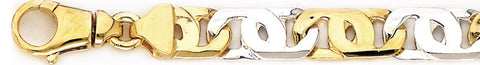 10.3mm Tigers Eye Link Bracelet custom made gold chain