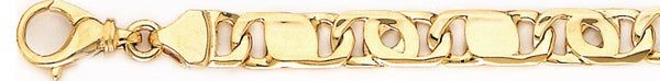 18k yellow gold chain, 14k yellow gold chain 8.1mm Tigers Eye Link Bracelet