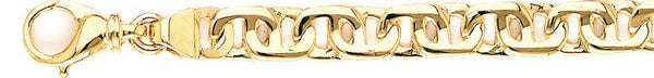 18k yellow gold chain, 14k yellow gold chain 8mm Tigers Eye Link Bracelet