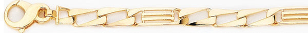 18k yellow gold chain, 14k yellow gold chain 6mm Micro Cast III Link Bracelet