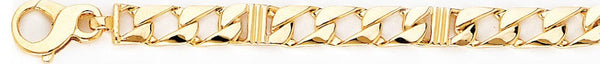 18k yellow gold chain, 14k yellow gold chain 6.6mm Montecito Link Bracelet