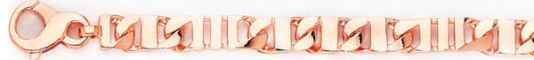14k rose gold, 18k pink gold chain 6.6mm Zuna Chain Necklace