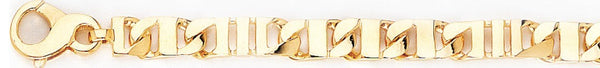 18k yellow gold chain, 14k yellow gold chain 6.6mm Zuna Link Bracelet