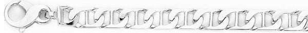 18k white gold chain, 14k white gold chain 6.8mm Tahoe Link Bracelet