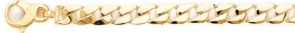 18k yellow gold chain, 14k yellow gold chain 6.7mm Cosmic Curb Link Bracelet