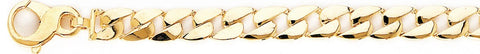 6.7mm Cosmic Curb Link Bracelet custom made gold chain