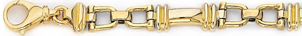 18k yellow gold chain, 14k yellow gold chain 9mm Liora Link Bracelet