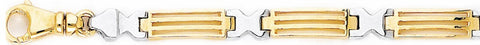 5.8mm Linear I Link Bracelet custom made gold chain