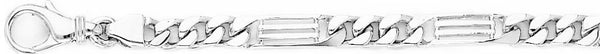 18k white gold chain, 14k white gold chain 5.2mm Linear II Chain Necklace