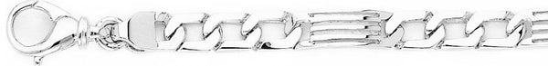 18k white gold chain, 14k white gold chain 6.9mm Linear II Link Bracelet