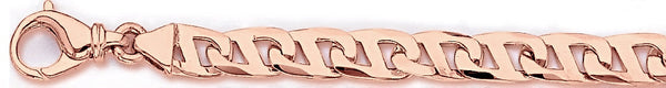 14k rose gold, 18k pink gold chain 7.9mm Proton Link Bracelet