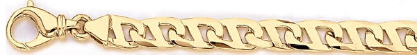 18k yellow gold chain, 14k yellow gold chain 7.9mm Proton Link Bracelet
