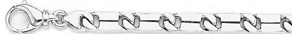 18k white gold chain, 14k white gold chain 6.5mm Slotback I Chain Necklace