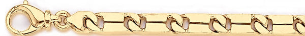 18k yellow gold chain, 14k yellow gold chain 6.5mm Slotback I Chain Necklace