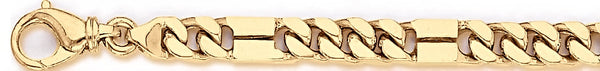 18k yellow gold chain, 14k yellow gold chain 7.3mm Slotback II Link Bracelet