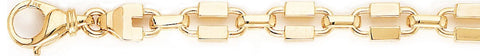 8mm Warhol Link Bracelet custom made gold chain