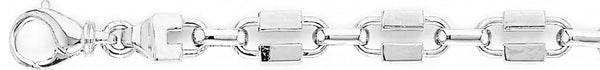 18k white gold chain, 14k white gold chain 9mm Warhol Link Bracelet