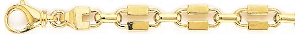 18k yellow gold chain, 14k yellow gold chain 9mm Warhol Link Bracelet