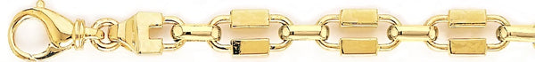 18k yellow gold chain, 14k yellow gold chain 9mm Warhol Chain Necklace