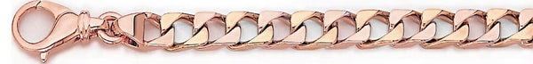14k rose gold, 18k pink gold chain 6.4mm Maze Chain Necklace