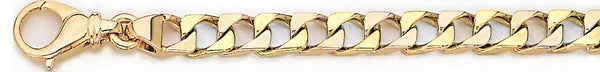 18k yellow gold chain, 14k yellow gold chain 6.4mm Maze Link Bracelet