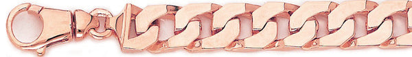 14k rose gold, 18k pink gold chain 11mm Parade Link Bracelet