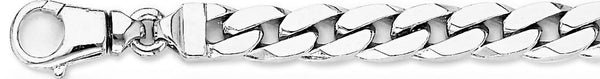 18k white gold chain, 14k white gold chain 9.4mm Regal Link Bracelet