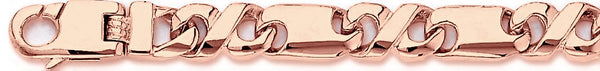 14k rose gold, 18k pink gold chain 9.3mm Swift Link Bracelet
